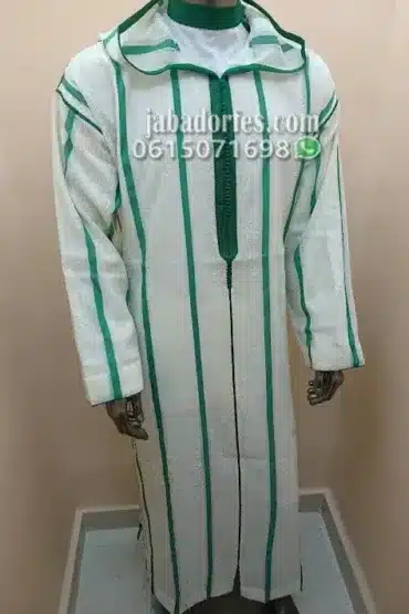 جلابة جربية صوف رقيقة مشرطة (3pcs)
