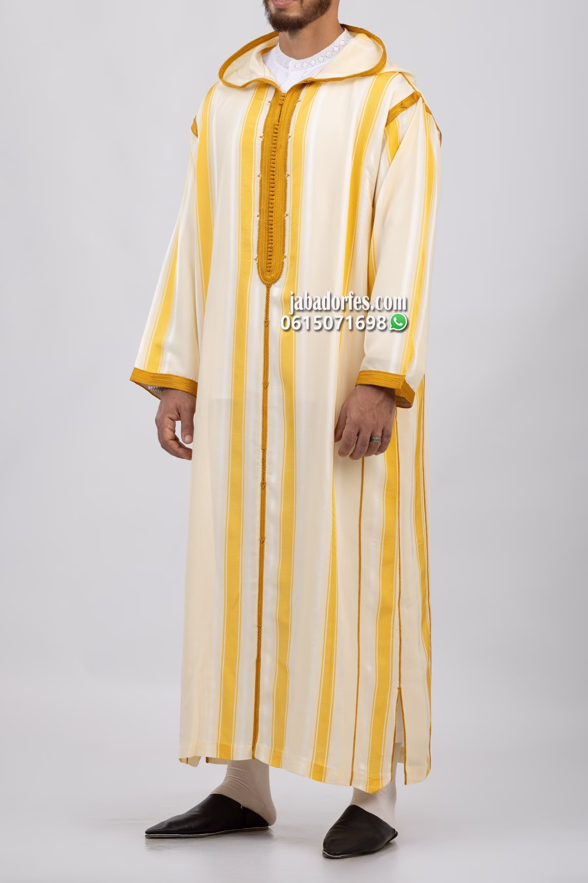 جلابة للرجال شعرى بخطوط موطارد 1 جلابة للرجال شعرى بخطوط موطارد