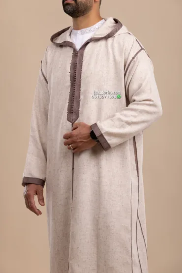 جبادور فاس 4 جلابة للرجال ماريو بول زهري شتوي خفيف