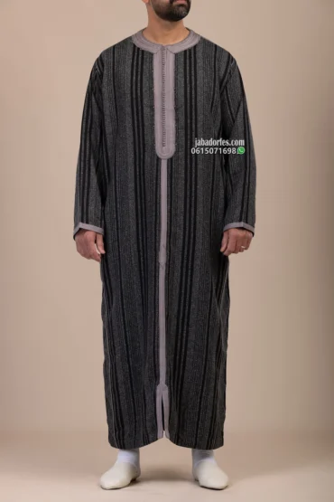 قفطان للرجال جيرلان رمادي شتوي خفيف